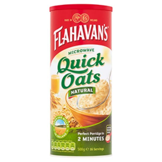 Picture of Flahavan Quick Oats Drum 500g x12